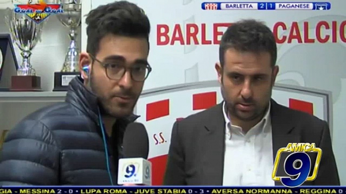 Barletta - Paganese 2-1 | Post Gara Ninni Corda - Allenatore Barletta