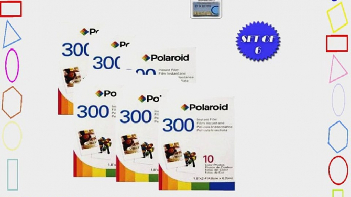 Polaroid PIF-300 Instant Film for 300 Series Cameras- 60 Total Photos   DBROTH Fiber Cloth