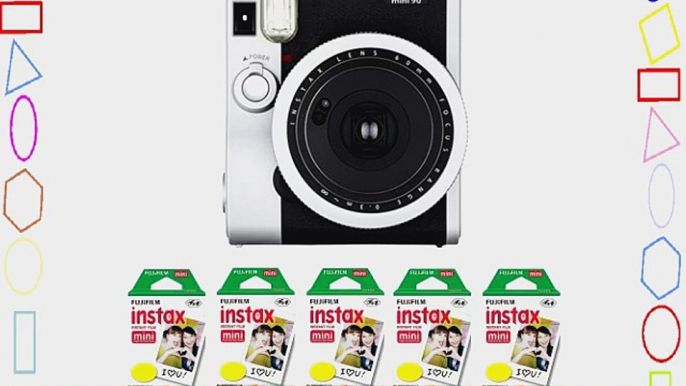 Fujifilm FU64-INSM9K050 Fujifilm INSTAX MINI 90 NEO CLASSIC Camera and Film Kit 50 Exposures