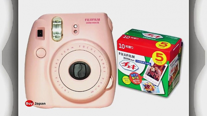 New Model Fuji Instax 8 Color Pink Fujifilm Instax Mini 8 Instant Camera   50 Films