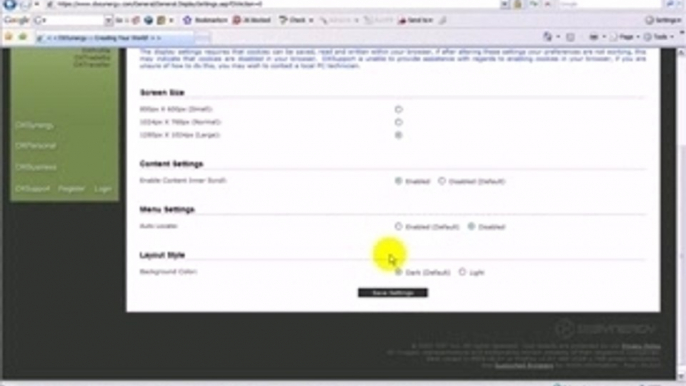 DXSynergy Tip Customize Display Settings