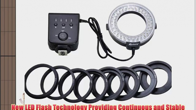 Aputure Amaran Halo AHL-C60 LED Macro Ring Flash Light for Canon EOS 1D 1Ds Series: 7D5D MarkII60D50D40D30D20D10D