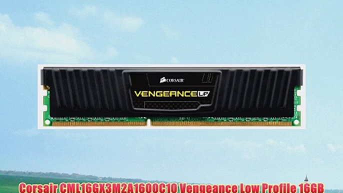 Corsair CML16GX3M2A1600C10 Vengeance Low Profile 16GB (2x8GB) DDR3 1600 Mhz CL10 XMP Performance