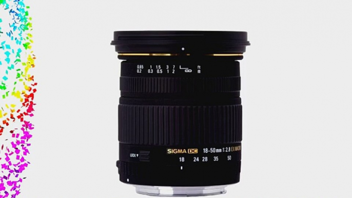 Sigma 18-50mm f/2.8 EX DC SLD ELD Aspherical Macro Lens for Canon Digital SLR Cameras