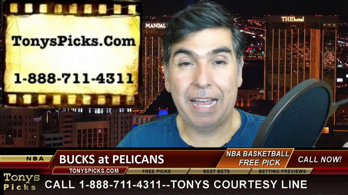 New Orleans Pelicans vs. Milwaukee Bucks Free Pick Prediction NBA Pro Basketball Odds Preview 3-17-2015