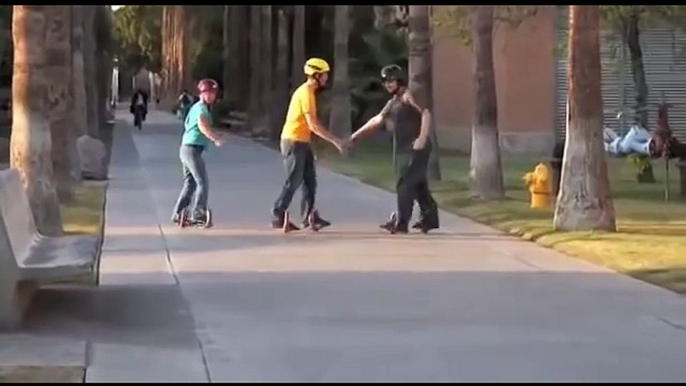 SkateBoard sans planche : The Sidewinding Circular Skates