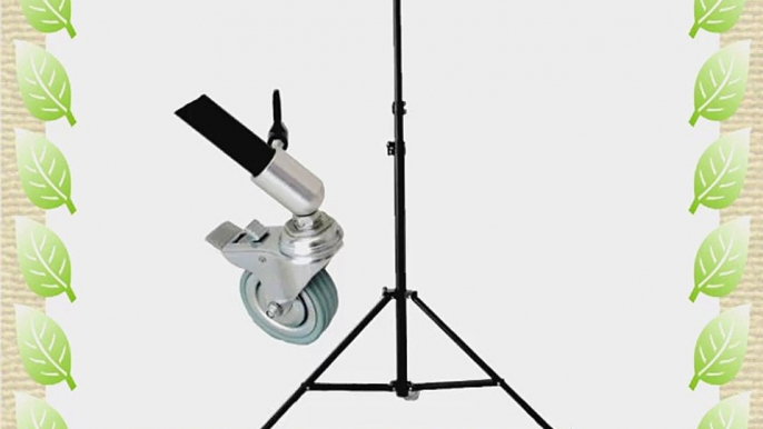 CowboyStudio 9ft Heavy Duty Spring Cushioned Video Light Stand with Three Professional Caster