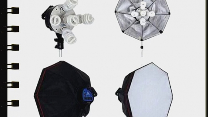 ePhoto 2000 Watt Digital Video Continuous Softbox Lighting Kit Set with Carrying Case - 2 light