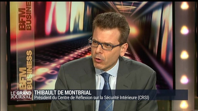 Thibault de Montbrial, président du CRSI était l'invité du Grand Journal, présenté par Hedwige Chevrillon, sur BFM Business. (2/3) - 19/03