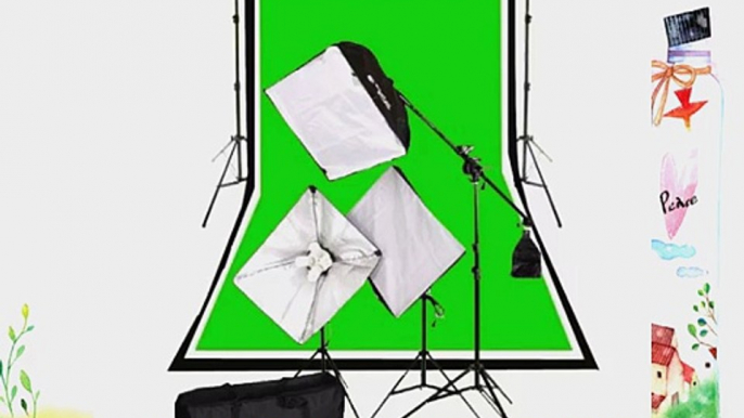 CowboyStudio Complete Photography and Video Stuido 2000 Watt Softbox Continuous Lighting Boom