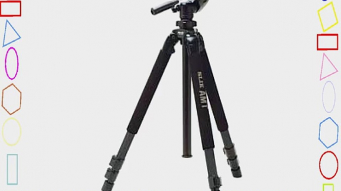 Slik Pro 700DX Tripod with Quick Release 3-Way Pan/Tilt Head -Black-