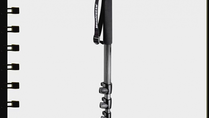 Manfrotto 694CX Carbon Fiber 4 Section Monopod (Black)