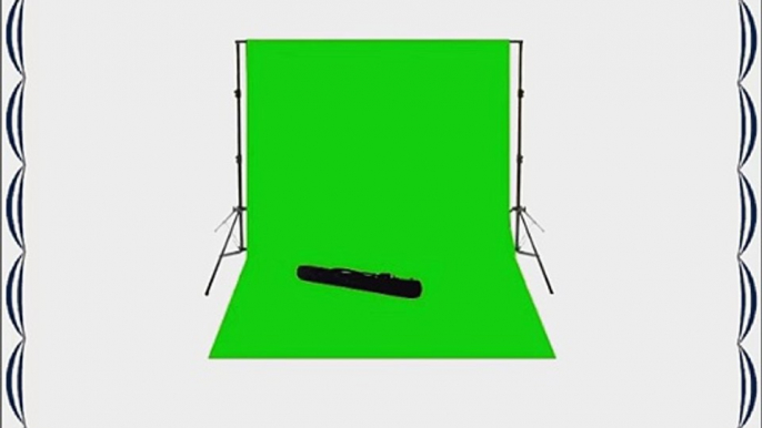 ePhoto 901 10x20 ft Large Chromakey Green Screen with Support Stands Kit with Carrying Bag