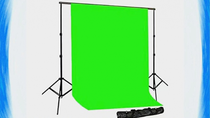 CowboyStudio Photography 10 X 12ft Chromakey Green Muslin Backdrop with Support System and