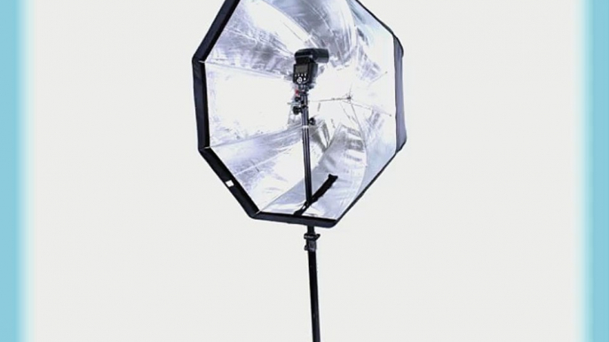 CowboyStudio Pro 30 Inch Octagon Umbrella Speedlite Softbox Brolly Reflector with Grid 8080