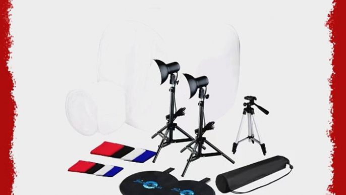 Shutter Starz 1051 SS6700 Tabletop Complete Photo Studio Kit with 2 Light Tents and 8 Backgrounds