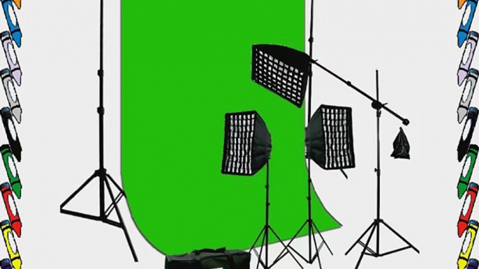 ePhoto Studio Continuous Video Light Softbox HoneyComb Grid Kit