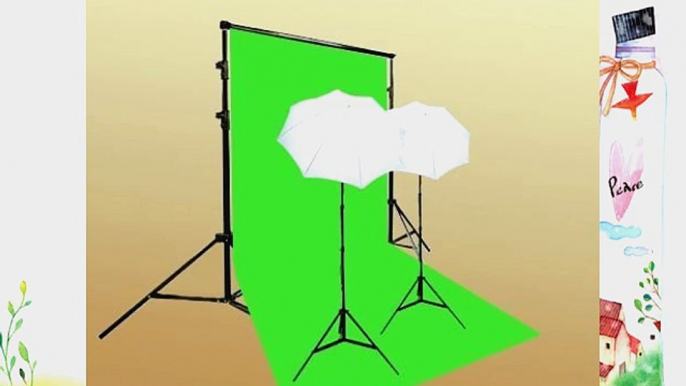 ePhoto T69green/bag Continuous Lighting Green Screen Studio Kit with Carrying Bag with 6x9