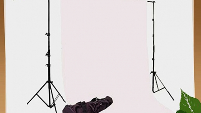 CowboyStudio Photography 6X9ft White Muslin Backdrop with Support System and Carry Bag