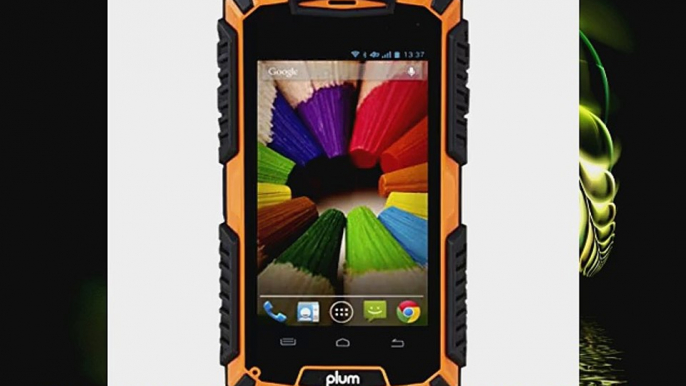 Plum Gator Plus Unlocked Dual SIM Android Smartphone 35 Display Waterproof Shockproof Dustproof GSM Quad Band 4G HSPA Or