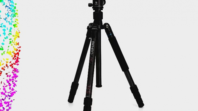 Benro C1682TV1 Travel Angel II Tripod Kit Carbon Fiber Twist Lock Legs with V1 Head (Black)