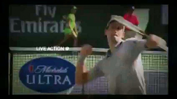 federer and raonic - bnp paribas 2015 open semi final - indian wells masters