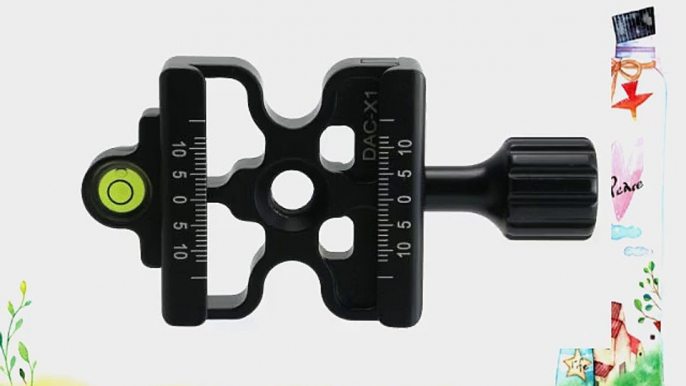 Skeleton Clamp Desmond DAC-X1 50mm QR Lightweight w Bubble Level 3/8 w 1/4 Adapter Arca Compatible