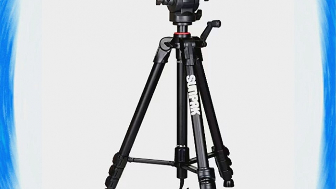 Sunpak 65 Pro M4 Heavy Duty Video Tripod with Fluid Head