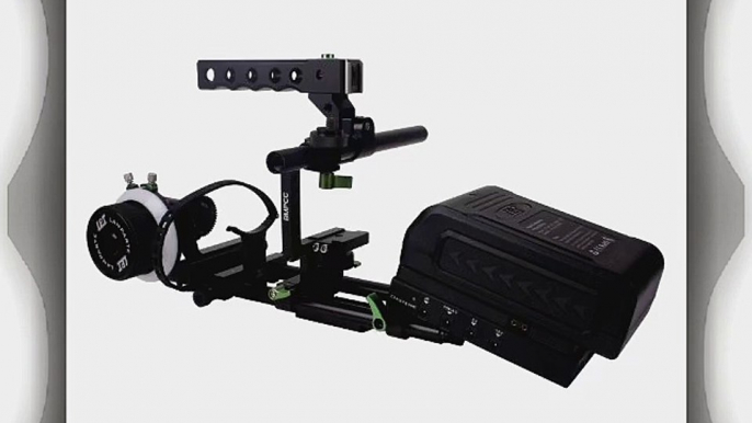 Lanparte BMPCC Cage Rig V-Mount 150Wh Battery Power Supply For Blackmagic Pocket