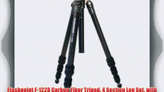 Flashpoint F-1228 Carbon Fiber Tripod 4 Section Leg Set with FP3PH1 Quick Release Ball Head