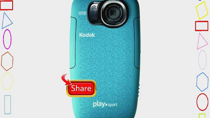 Kodak PlaySport (Zx5) HD Waterproof Pocket Video Camera - Aqua (2nd Generation)