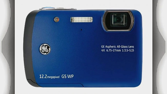 GE G5WP 12MP Waterproof Digital Camera with 4X Optical Zoom and 2.7-Inch LCD with Auto Brightness