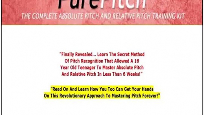 The Pure Pitch Method - Perfect Pitch Ear Training instant access