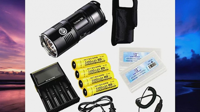 Nitecore TM06 3800 Lumens CREE XML2 U2 LED Flashlight 365Yards Beam Waterproof Tactical Searchlight Smallest Lightest Ti