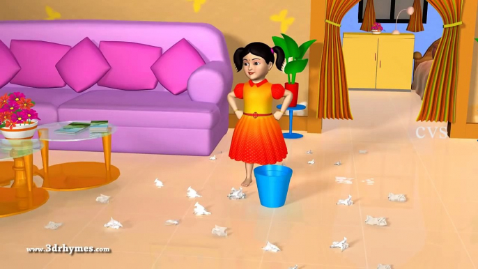 Bits of Paper - 3D Animation English Nursery rhyme for children with lyrics