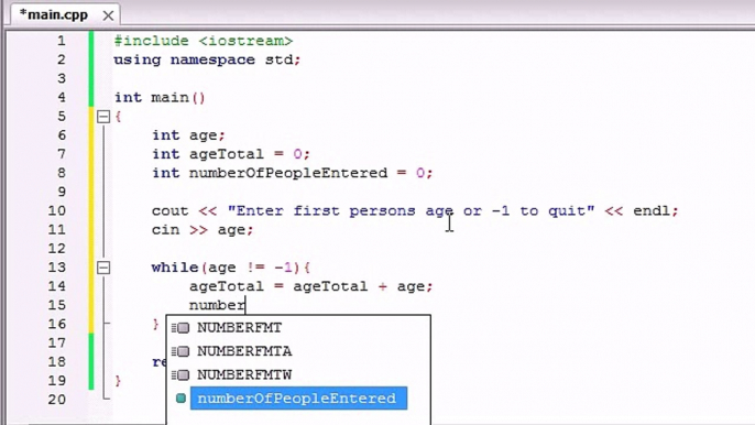 Buckys C++ Programming Tutorials - 20 - Sentinel Controlled Program