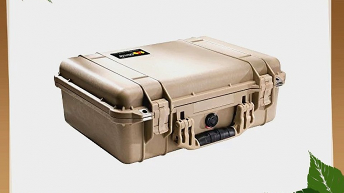 Pelican 1500 Case with Foam for Camera (Desert Tan)