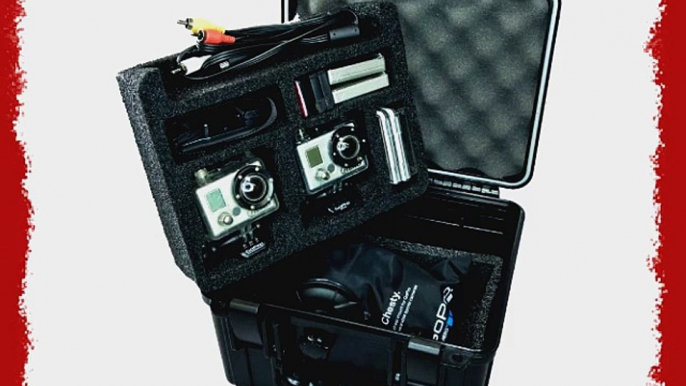 Go Professional XB-552 Pro Watertight Rugged Case for 2 HD GoPro Cameras Fits - Hero 2 Hero