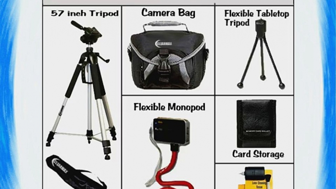 Super Deal Deluxe Accessory Starter Kit Includes 57 Inch PRO Tripod with Carrying Case Compact