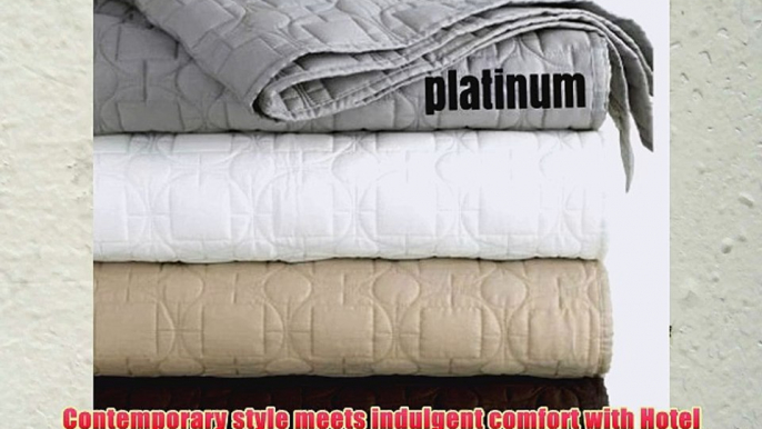 Hotel Collection DECO King Coverlet PLATINUM