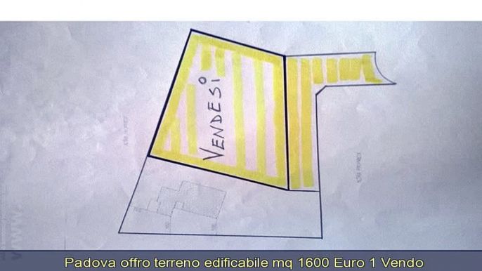 PADOVA, MASERA' DI PADOVA   TERRENO EDIFICABILE MQ 1600 EURO 1