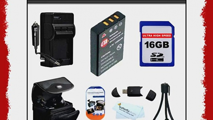 16GB Accessories Bundle kit For Olympus XZ-1 SZ-10 SZ-20 SZ-30MR SP-800 SP-810UZ SZ-11 Camera