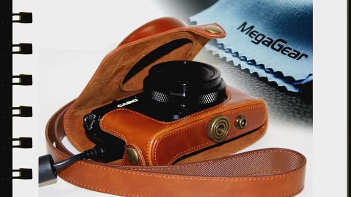 MegaGear Ever Ready Protective Leather Camera Case Bag for Case for Casio High Speed Exilim