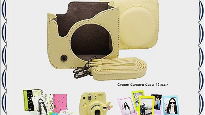 Fujifilm Instax Mini 8 Instant Camera Accessory Bundles Set (Included: Beige Mini 8 Vintage