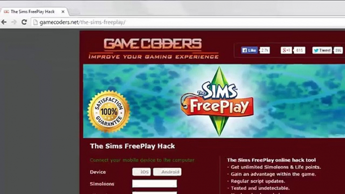 The Sims FreePlay Hack iOS and Android