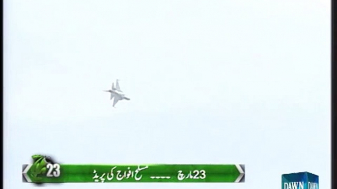 JF 17 fly-past performance in 23rd March Parade 23 march 2015