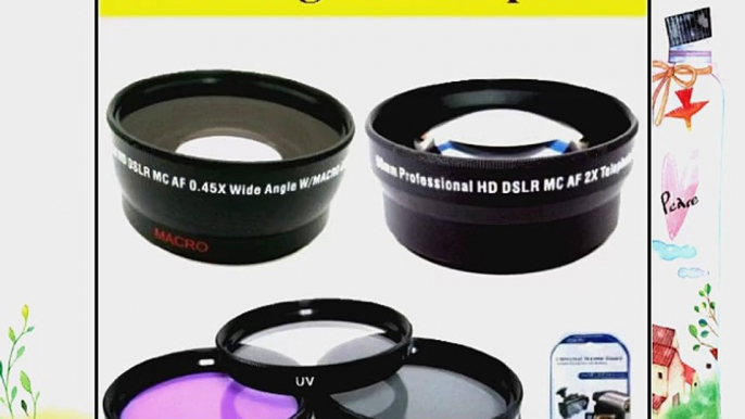 Deluxe Lens Kit for CANON XA10 XF100 XF105 professional CAMCORDER?   Includes 58mm 3PC Filter