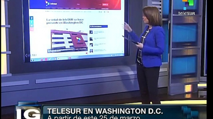 EE.UU.: teleSUR en Washington D.C.; informará a millones de hogares