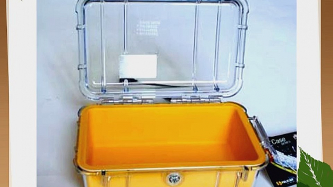 Pelican 1050 Micro Case Clear with Yellow Liner