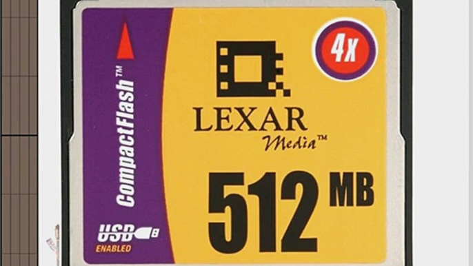 Lexar Media 512 MB CompactFlash (CF512-231) (Retail Package)